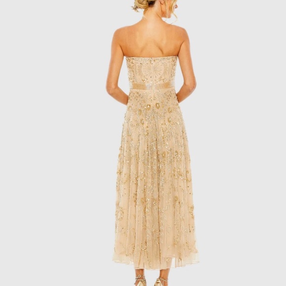 Mac Duggal Strapless Embellished A Line Dress - Picture 3 of 3